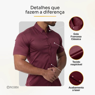 Camisa Social EvoTech™ - Manga Curta