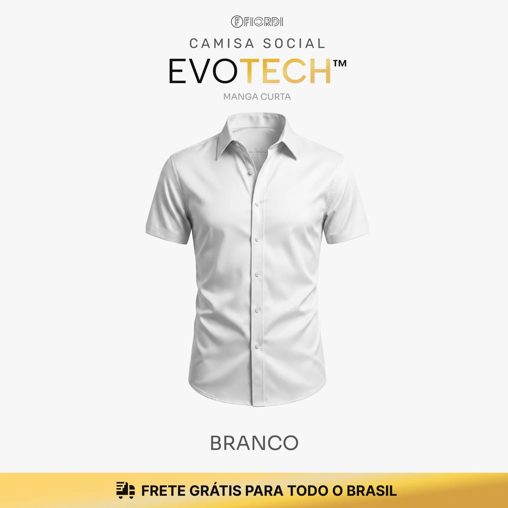 Camisa Social EvoTech™ - Manga Curta