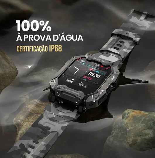 Smartwatch Militar - Navy Pro™ [2ª Pulseira de Brinde]