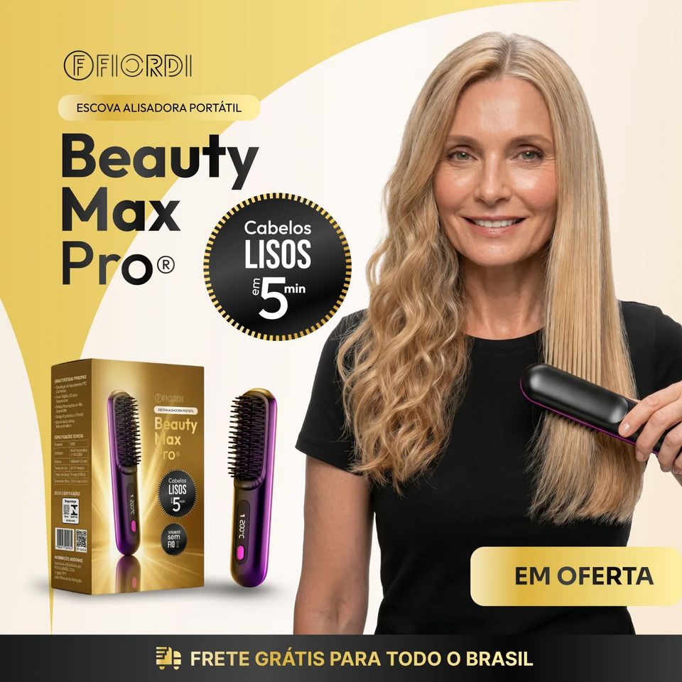 Escova Alisadora Portátil - BeautyMax Pro™