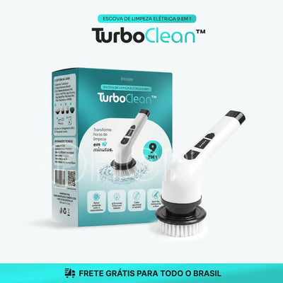 TurboClean™ - Escova de Limpeza Elétrica 9 em 1