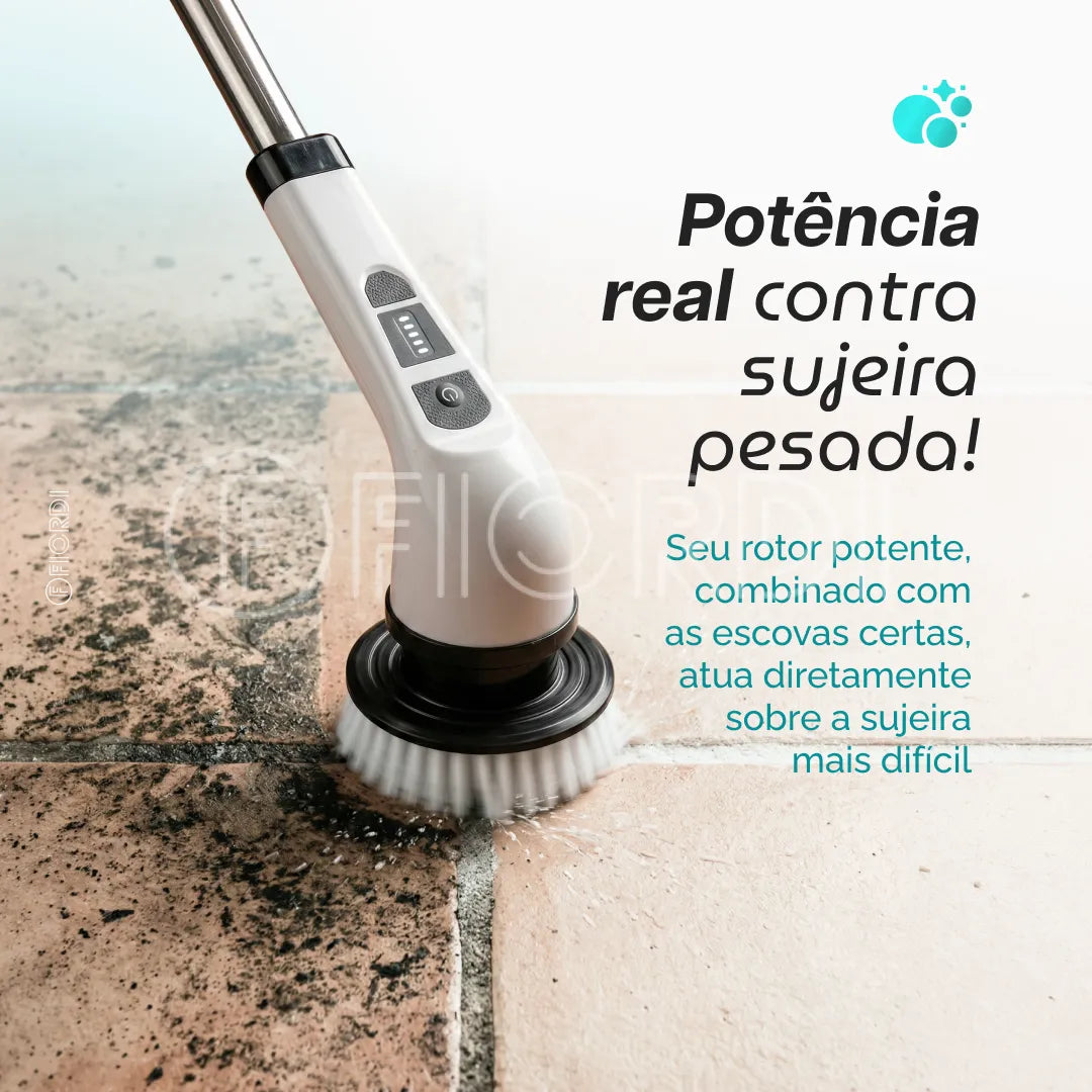 TurboClean™ - Escova de Limpeza Elétrica 9 em 1