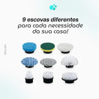 TurboClean™ - Escova de Limpeza Elétrica 9 em 1