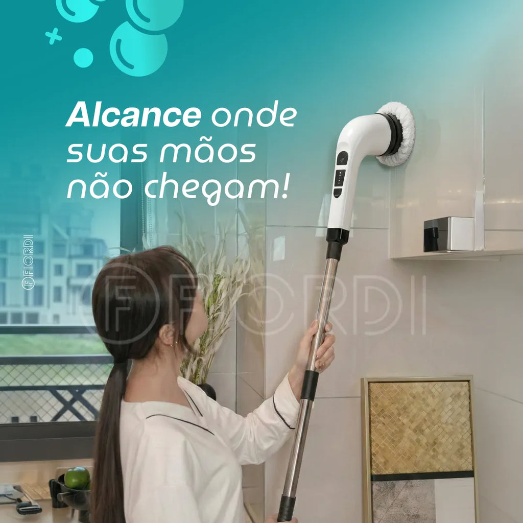 TurboClean™ - Escova de Limpeza Elétrica 9 em 1