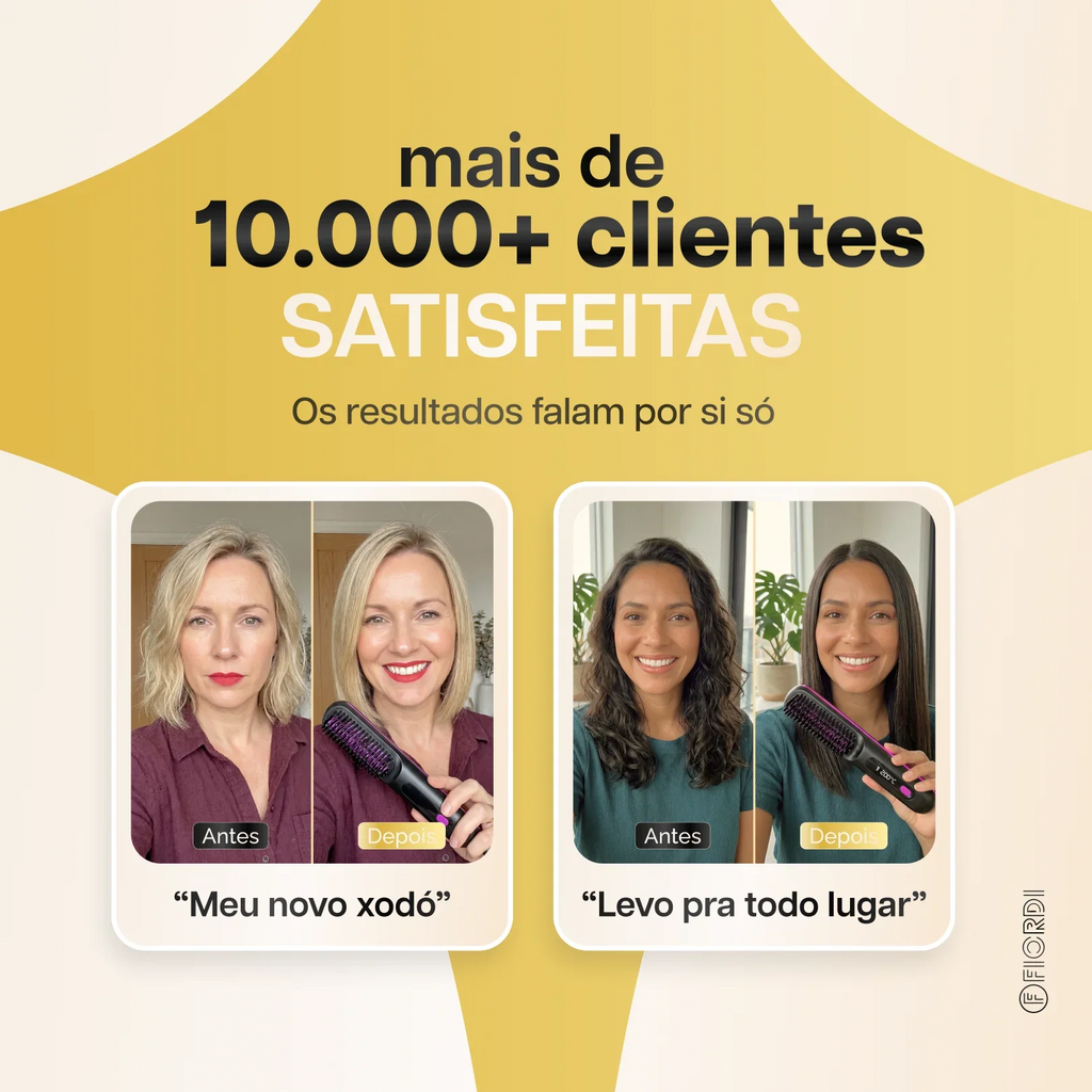 Escova Alisadora Portátil - BeautyMax Pro™