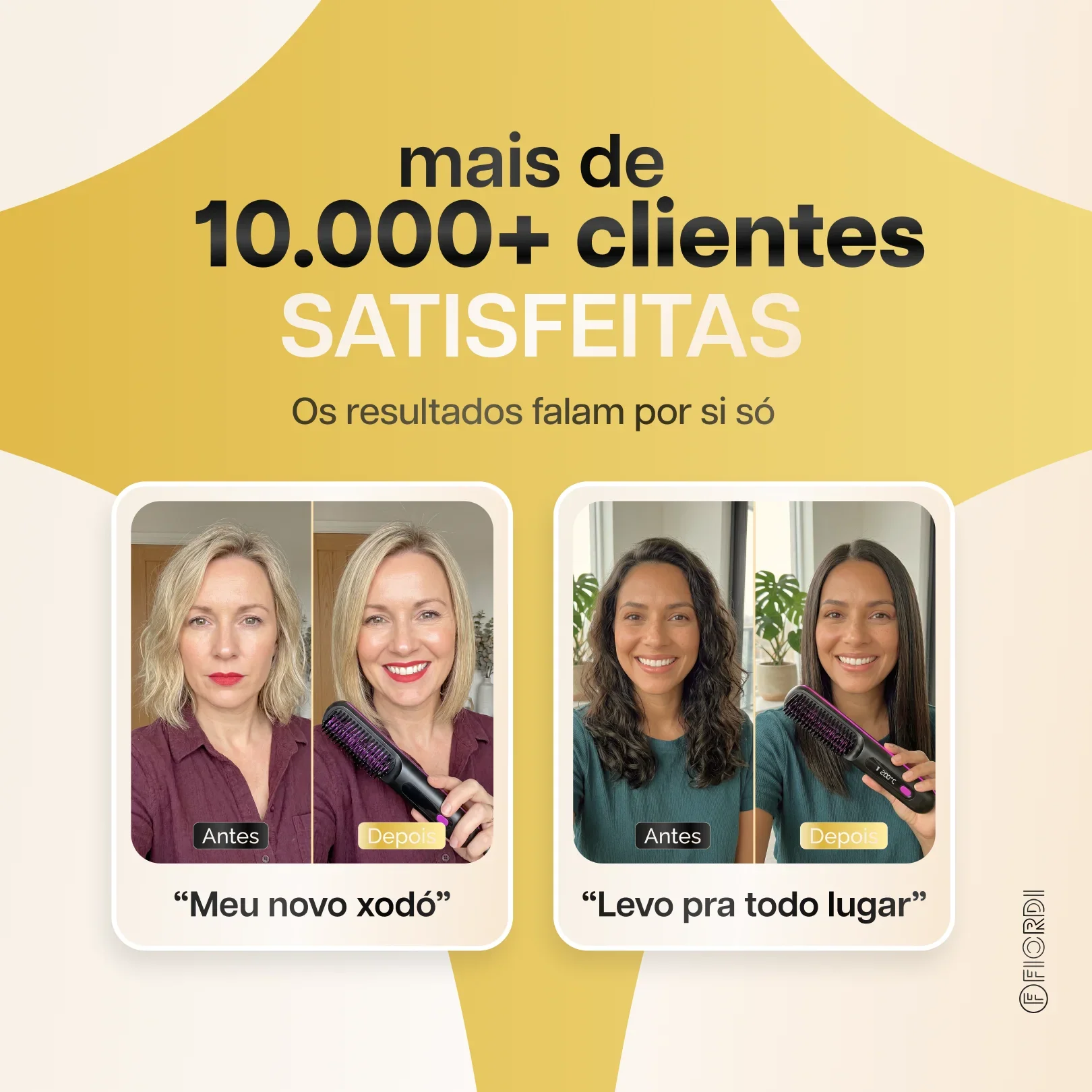 Escova Alisadora Portátil - BeautyMax Pro™