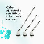 TurboClean™ - Escova de Limpeza Elétrica 9 em 1