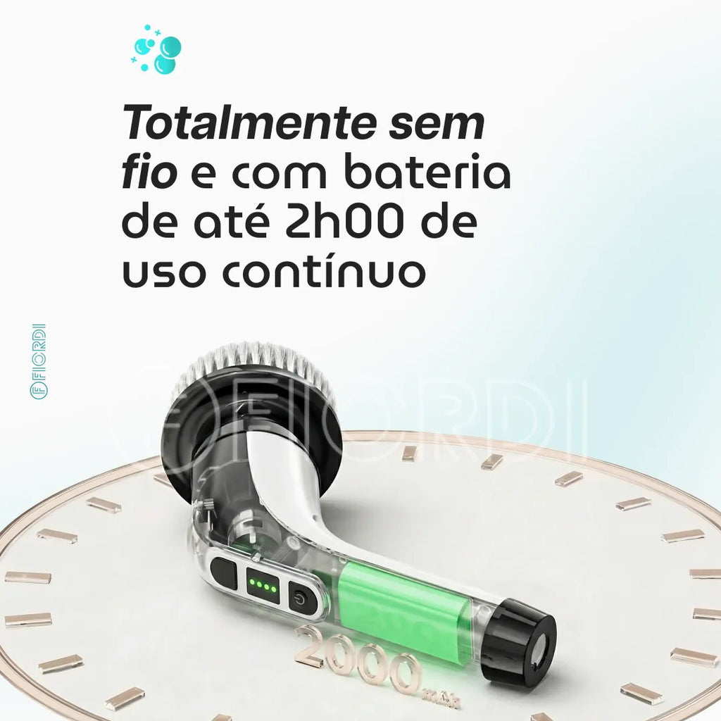 TurboClean™ - Escova de Limpeza Elétrica 9 em 1
