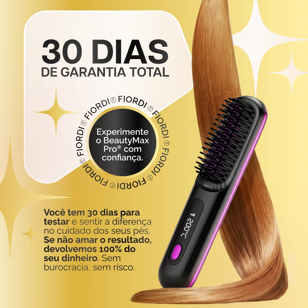 Escova Alisadora Portátil - BeautyMax Pro™