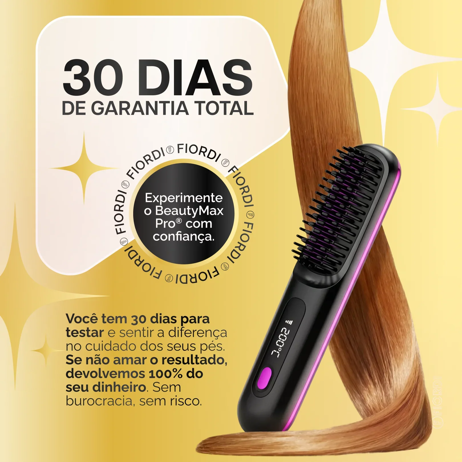 Escova Alisadora Portátil - BeautyMax Pro™