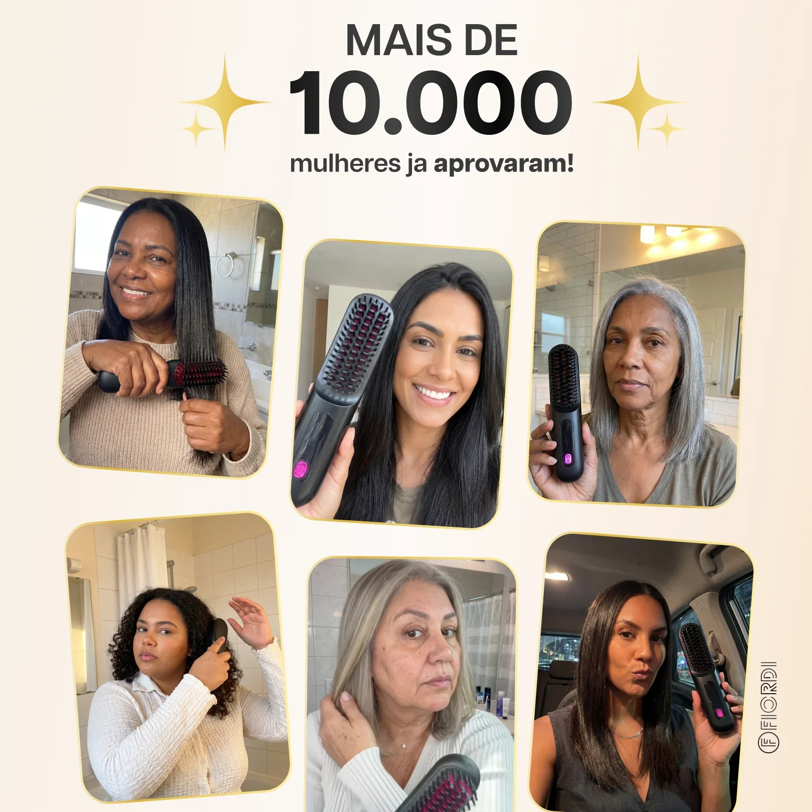 Escova Alisadora Portátil - BeautyMax Pro™