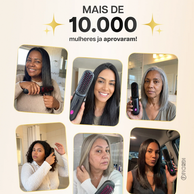 Escova Alisadora Portátil - BeautyMax Pro™