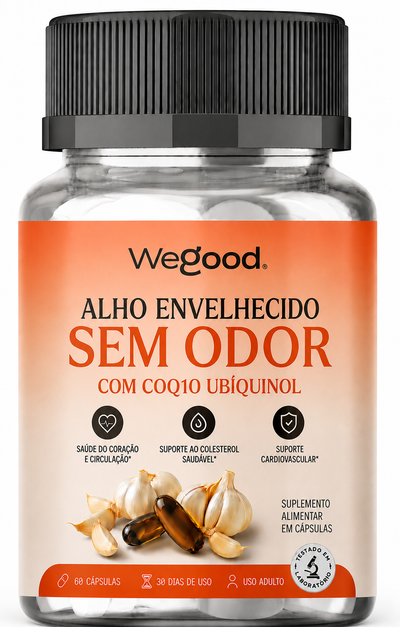 Cápsulas Gelatinosas de Alho Envelhecido Sem Odor – Auxilia na Vitalidade Cardiovascular