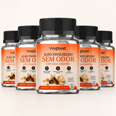 Cápsulas Gelatinosas de Alho Envelhecido Sem Odor – Auxilia na Vitalidade Cardiovascular