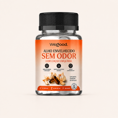Cápsulas Gelatinosas de Alho Envelhecido Sem Odor – Auxilia na Vitalidade Cardiovascular
