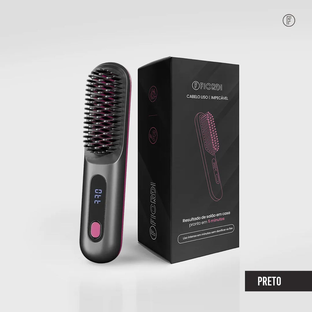 Escova Alisadora Portátil - BeautyMax Pro™