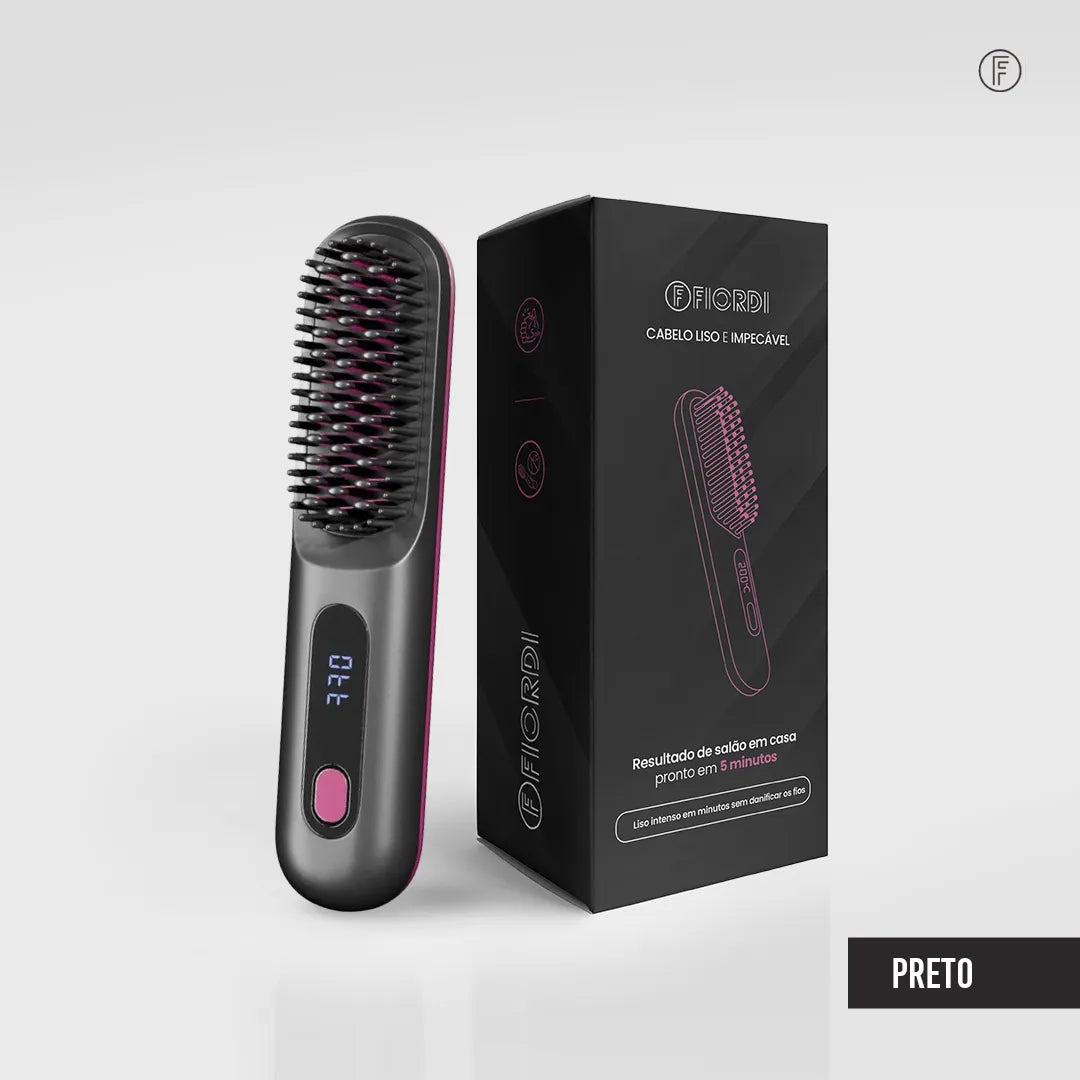 Escova Alisadora Portátil - BeautyMax Pro™