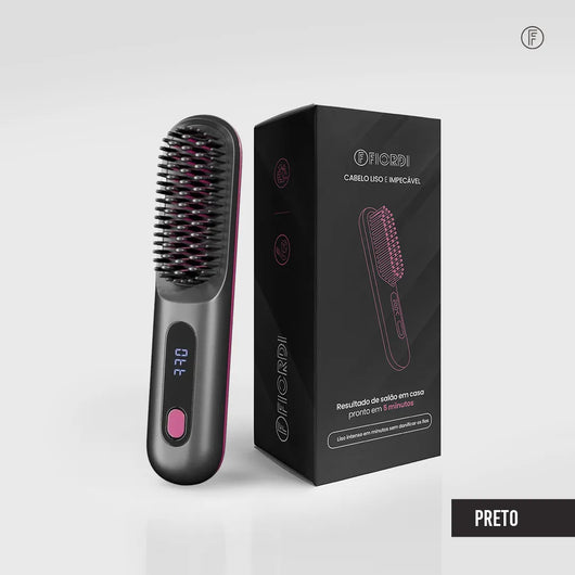 Escova Alisadora Portátil - BeautyMax Pro™