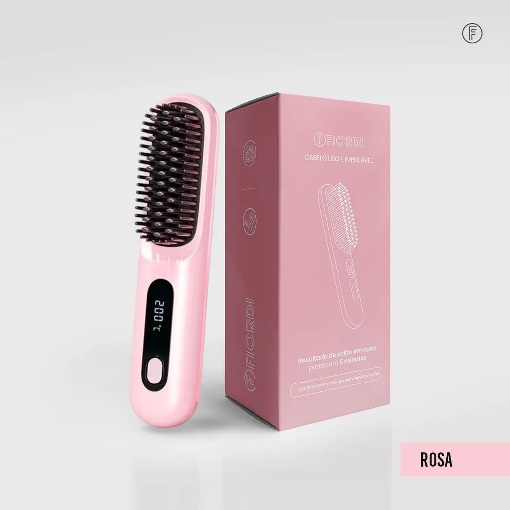 Escova Alisadora Portátil - BeautyMax Pro™