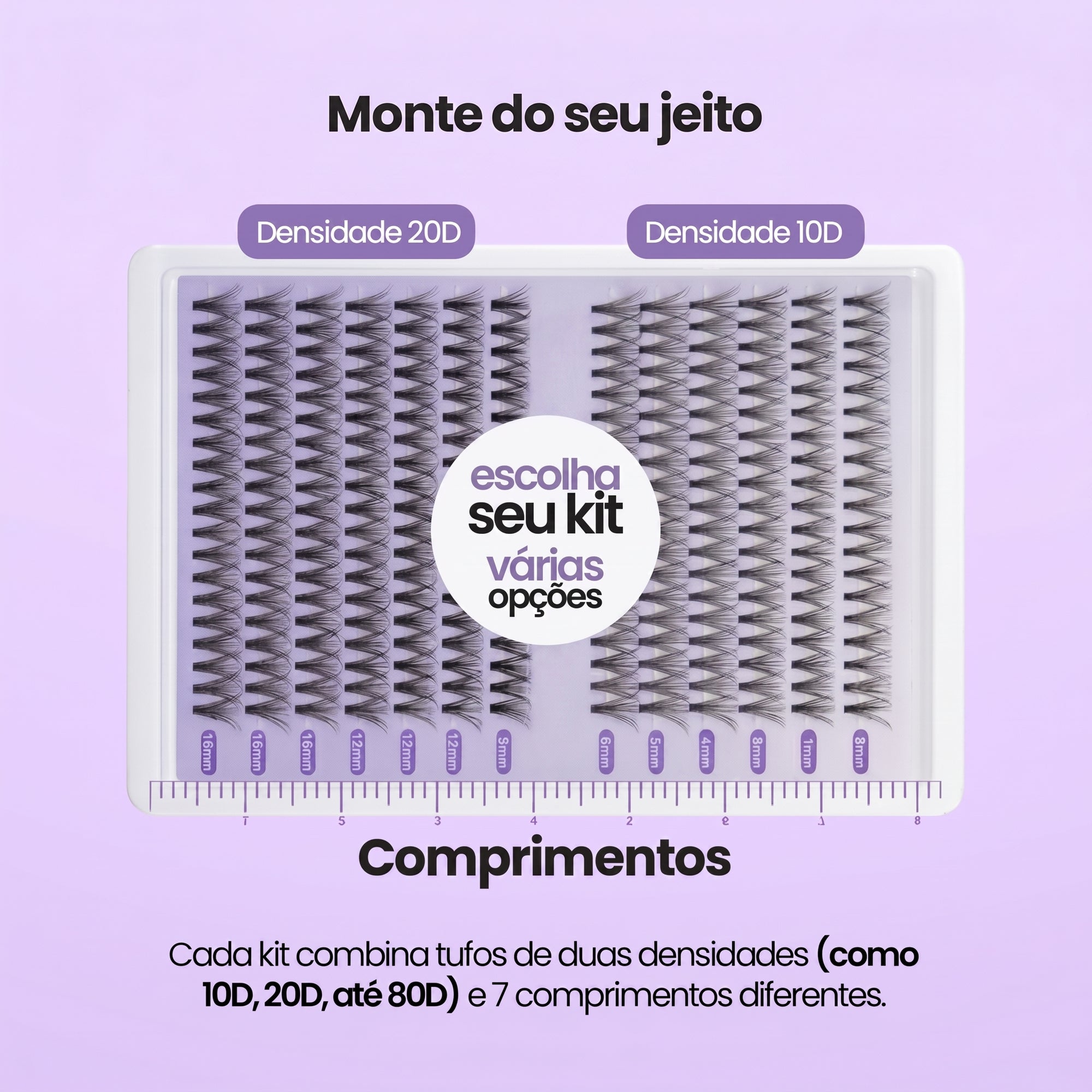 Kit de Extensão de Cílios - LadyUp™