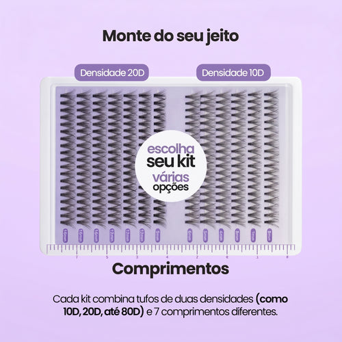 Kit de Extensão de Cílios - LadyUp™