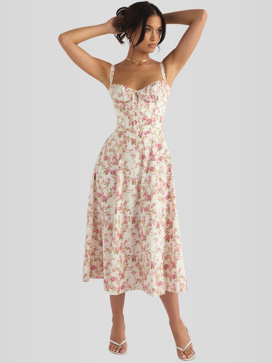 Vestido Midi Floral Camile